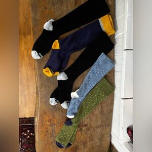 Wellow plus size wide calve knee socks (5 pair)